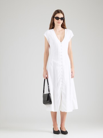 RVCA - Vestido camisero en blanco