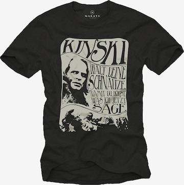 MAKAYA Shirt 'Schnauze' in Black: front