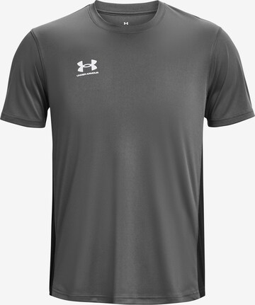 T-Shirt fonctionnel 'Challenger' UNDER ARMOUR en gris : devant