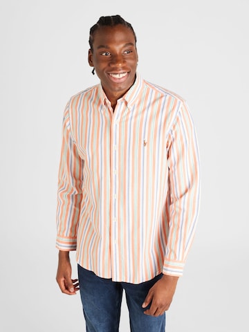 Polo Ralph Lauren Regular fit Overhemd in Oranje: voorkant