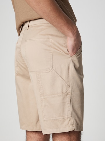 ABOUT YOU x Jaime Lorente Regular Trousers 'Kai' in Brown