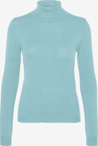 VERO MODA Sweater 'HAPPINESS' in Blue: front