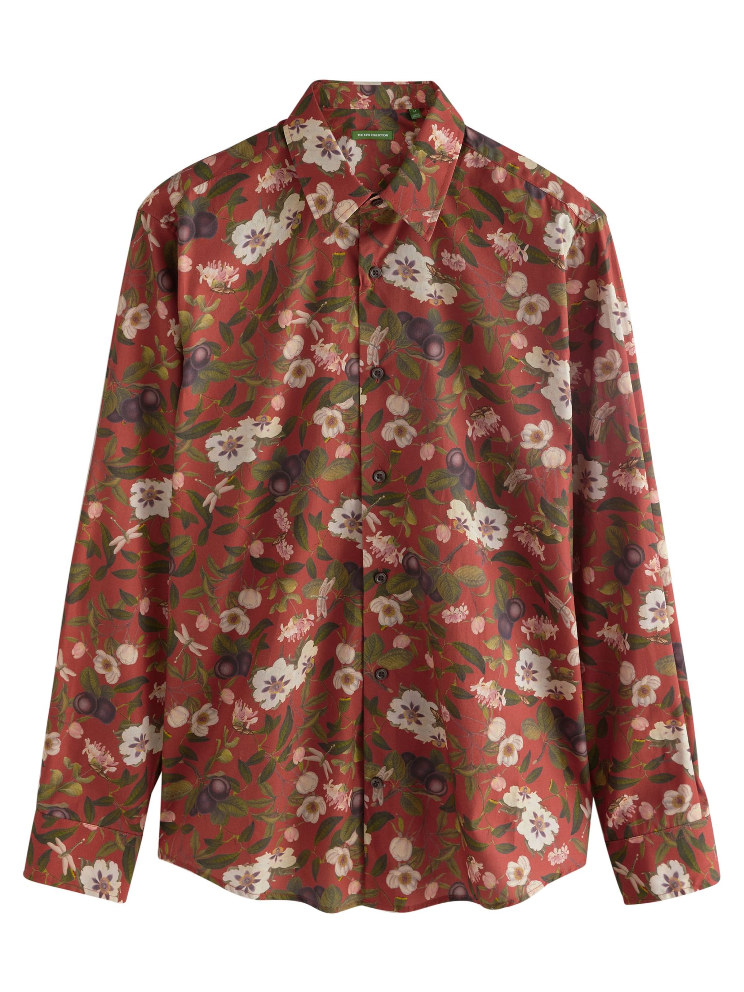 Cămașă 'Kew Collection' Next pe maro / gri / alb, Vizualizare produs