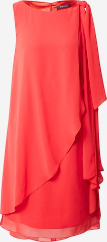 Robe de cocktail SWING en rouge : devant