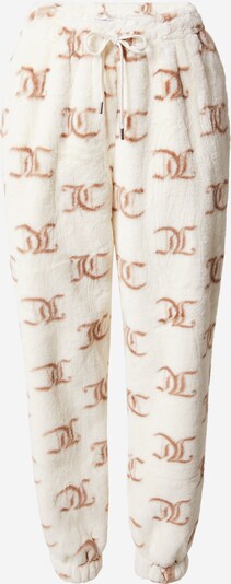 Pantaloni Juicy Couture White Label pe maro caramel / alb, Vizualizare produs