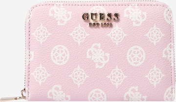 Portofel 'LAUREL' de la GUESS pe roz: față