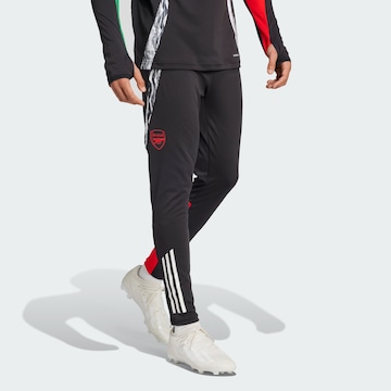 ADIDAS PERFORMANCE Skinny Sporthose 'Arsenal Tiro 24' in Schwarz: Vorderseite
