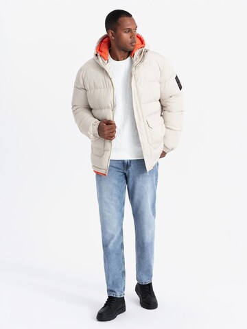 Ombre Winter jacket 'OM-JAHP-0208' in White