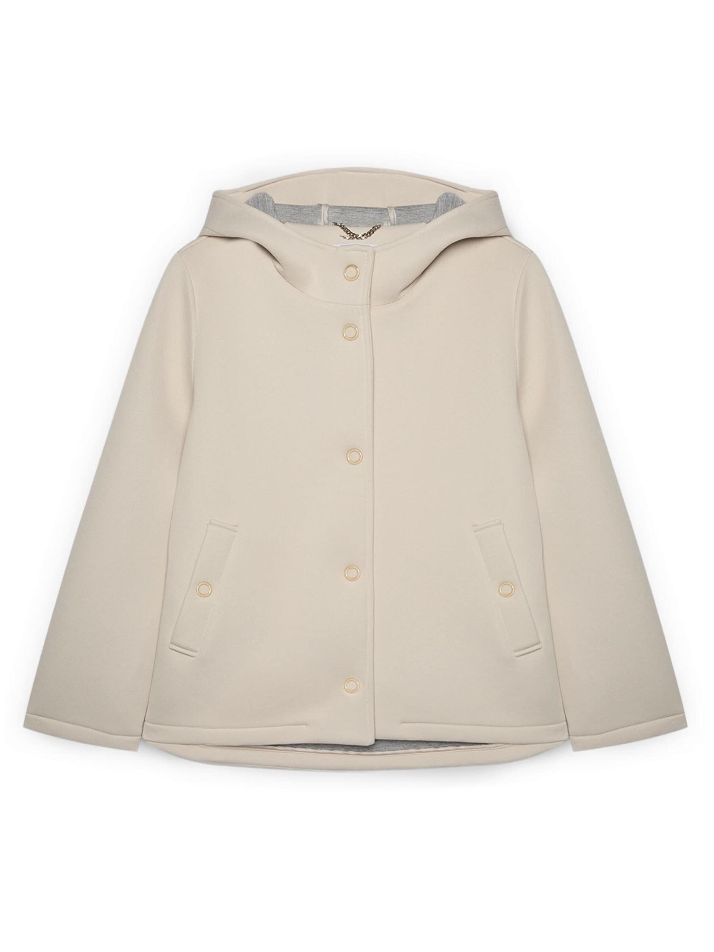 Cappotto di mezza stagione di Fiorella Rubino in beige: frontale