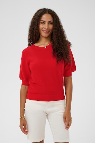Cream Sweater 'CRSillar' in Red: front