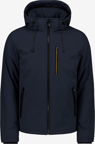 Veste fonctionnelle No Excess en bleu : devant