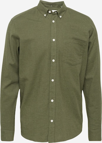 Chemise 'Jay' minimum en vert : devant