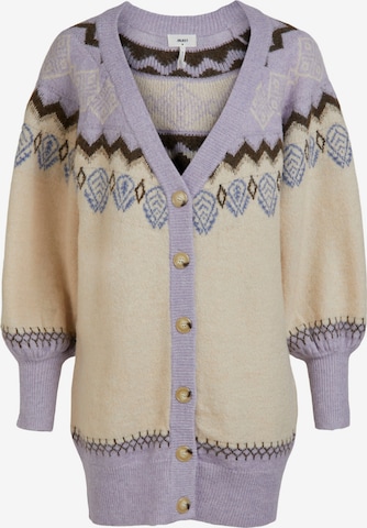 OBJECT Knit Cardigan 'NOELLA' in Purple: front