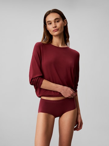 Calvin Klein Slaapshirt in Rood: voorkant