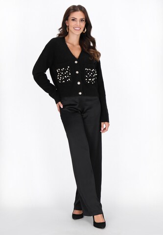 faina Knit cardigan in Black