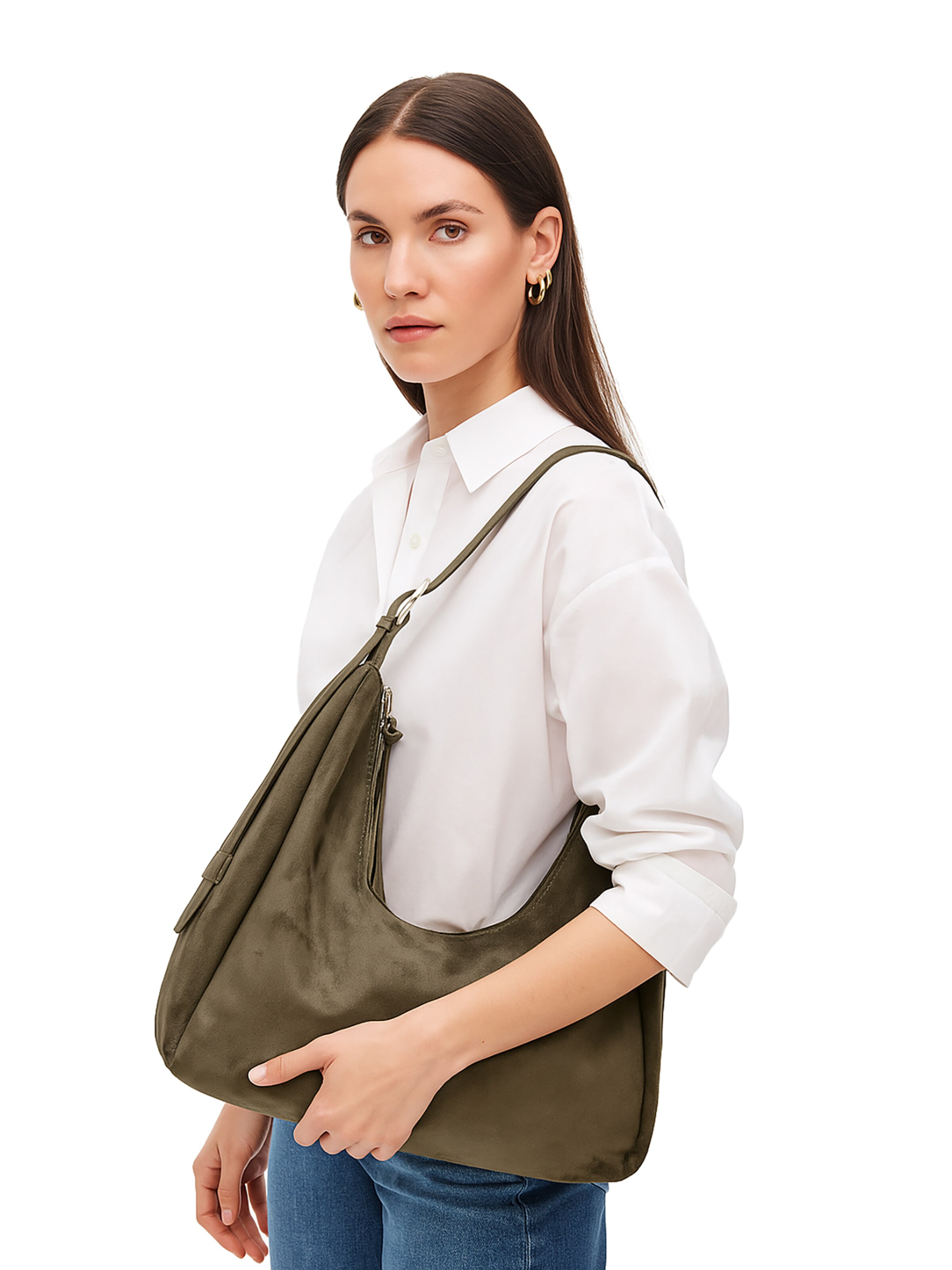 Borsa a spalla 'Borsa a Spalla Donna Diana&Co Poliestere Chiusura Zip' di Diana&Co. in verde
