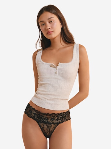ETAM Thong 'Sweet' in Black