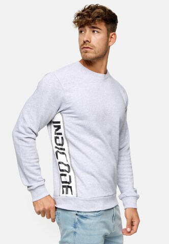 INDICODE JEANS Sweatshirt 'Nilon' in Grijs