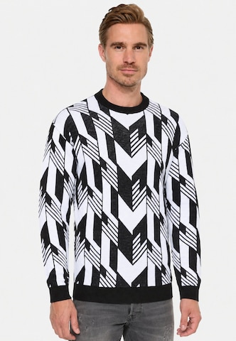 Rusty Neal Pullover in Schwarz: Vorderseite