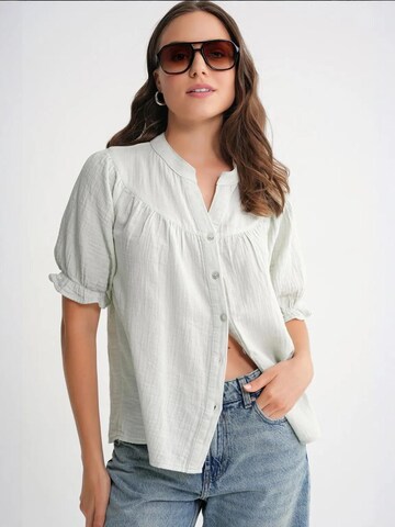 Camicia da donna di MixRay in verde