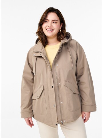 Parka di mezza stagione 'Capalma' di Zizzi in beige: frontale