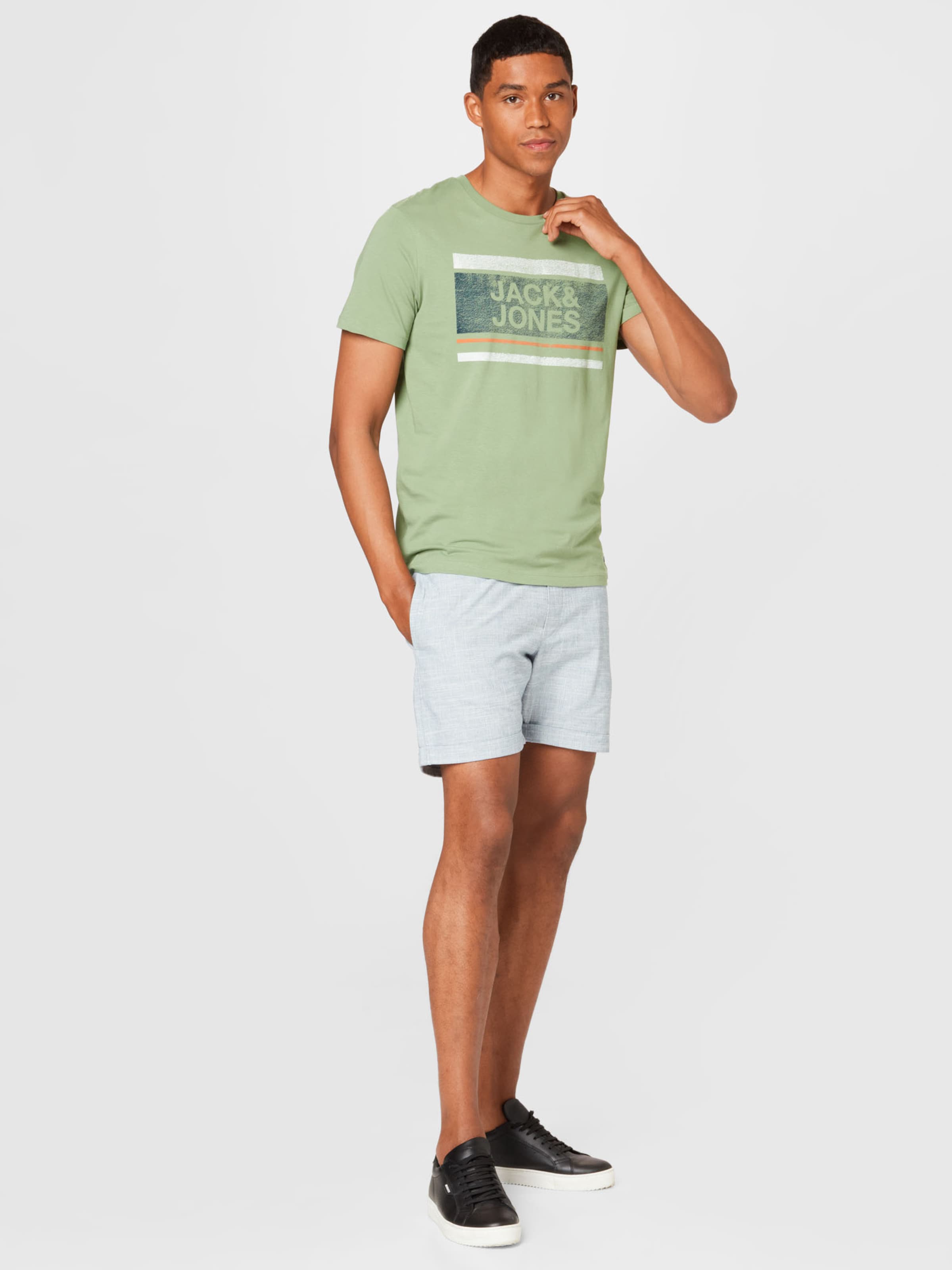 Männer Shirts JACK & JONES T-Shirt 'BRYAN' in Hellgrün - KW84673 Männer Shirts JACK & JONES T-Shirt 'BRYAN' in Hellgrün - KW84673