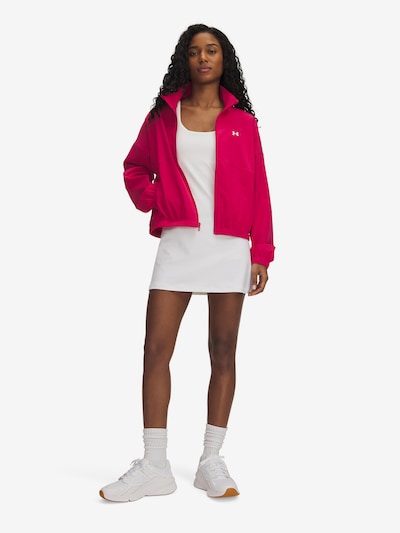 UNDER ARMOUR Sports jacket 'Rival' in Dark pink / White, Item view
