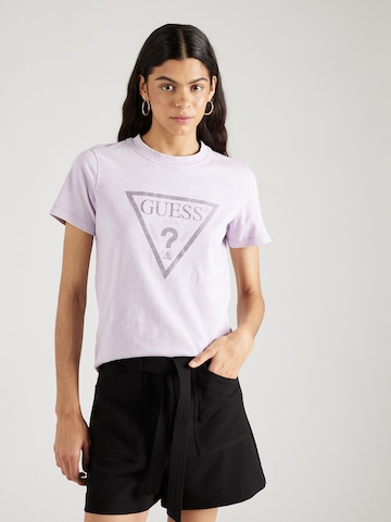 GUESS - Camisa em roxo: frente