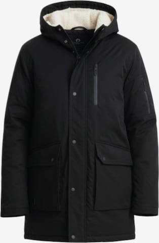 Ombre Winter parka in Black: front