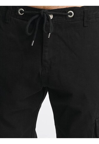 Effilé Pantalon cargo 'Kindou' DEF en noir