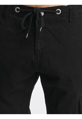 DEF - Tapered Calças cargo 'Kindou' em preto