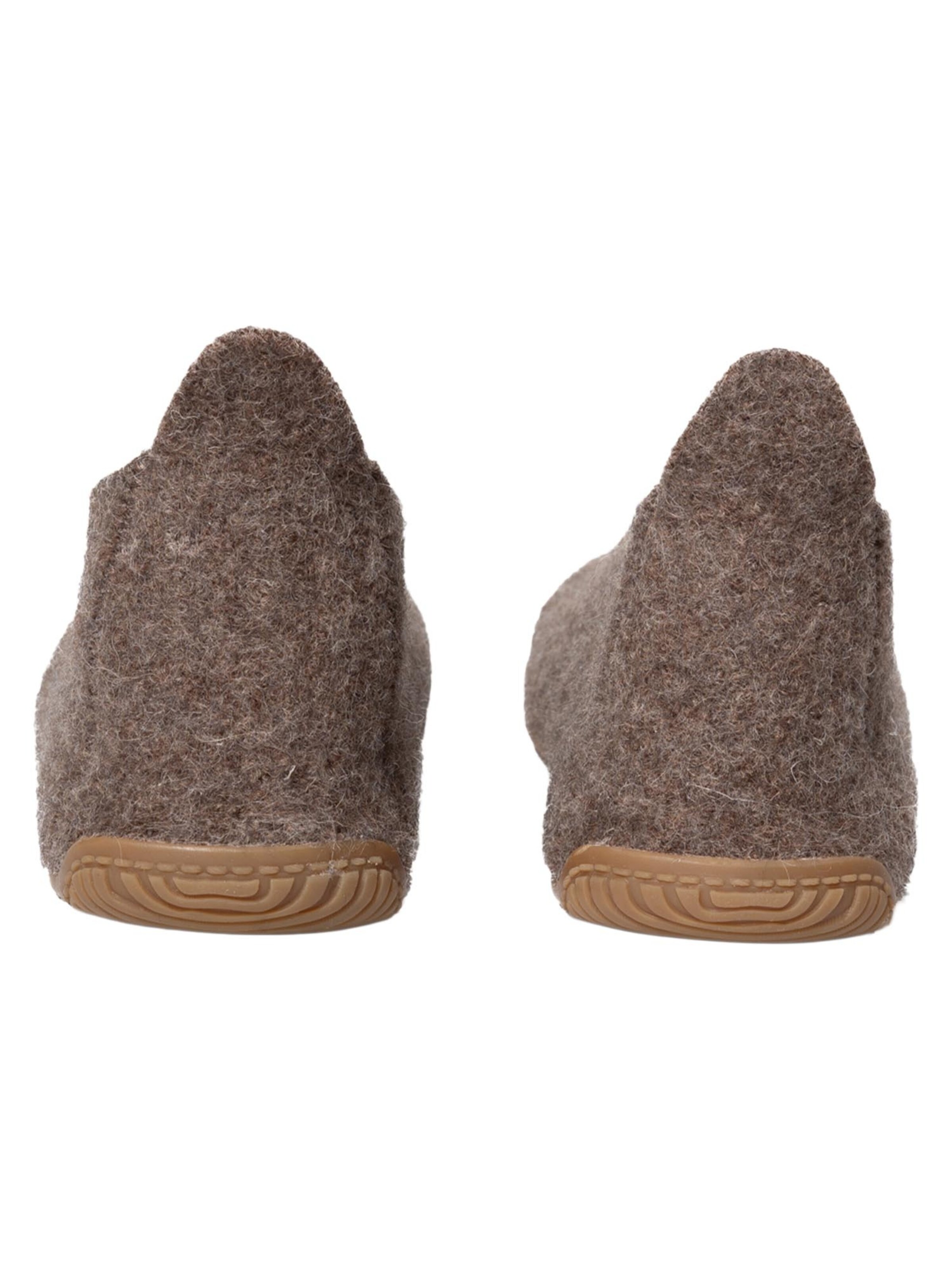 Living Kitzbühel Hausschuh 'Schurwolle'‌‌ in Braun