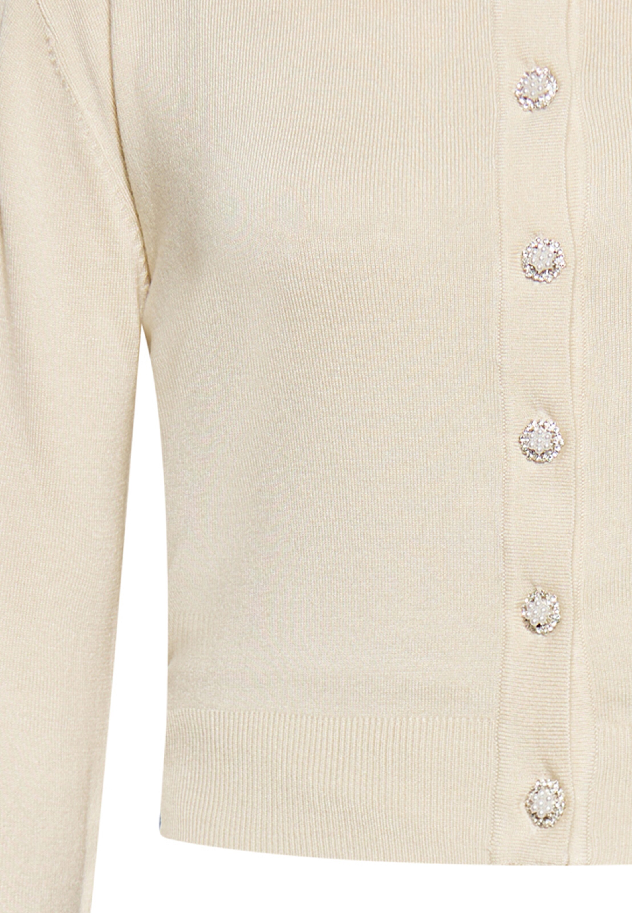 NAEMI - Casaco de malha em bege