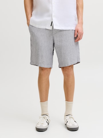 JACK & JONES Tapered Chino Pants in Grey: front