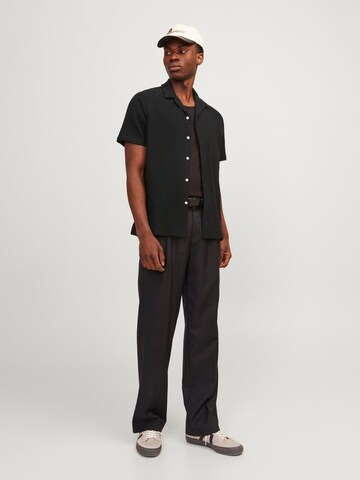 JACK & JONES Comfort Fit Hemd 'Mykonos' in Schwarz