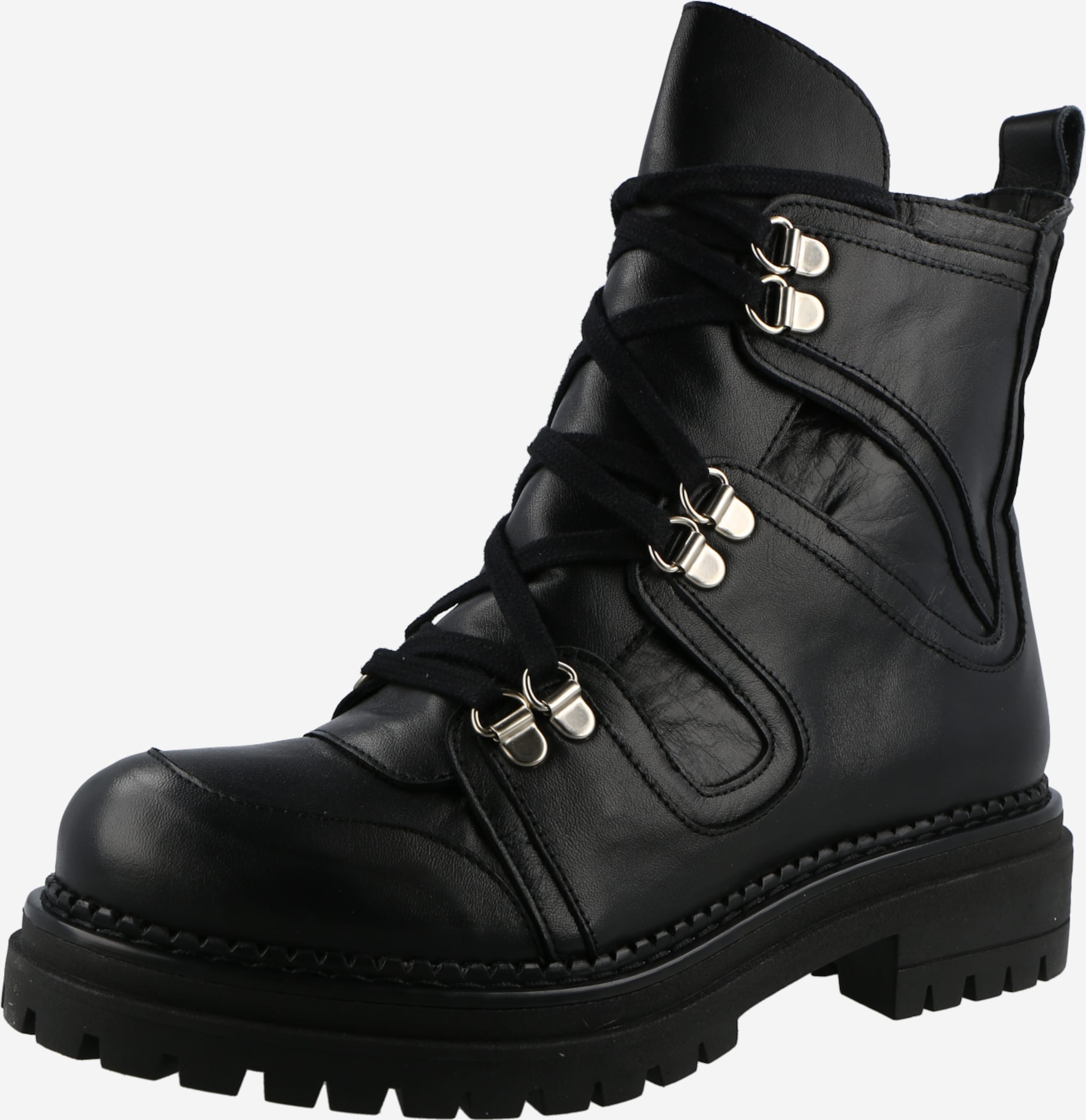 Ca Shott Lace up bootie in Black ABOUT YOU
