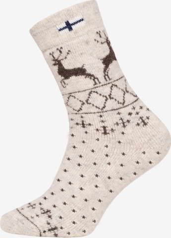 HomeOfSocks Socken 'HOS805' in Beige: Vorderseite