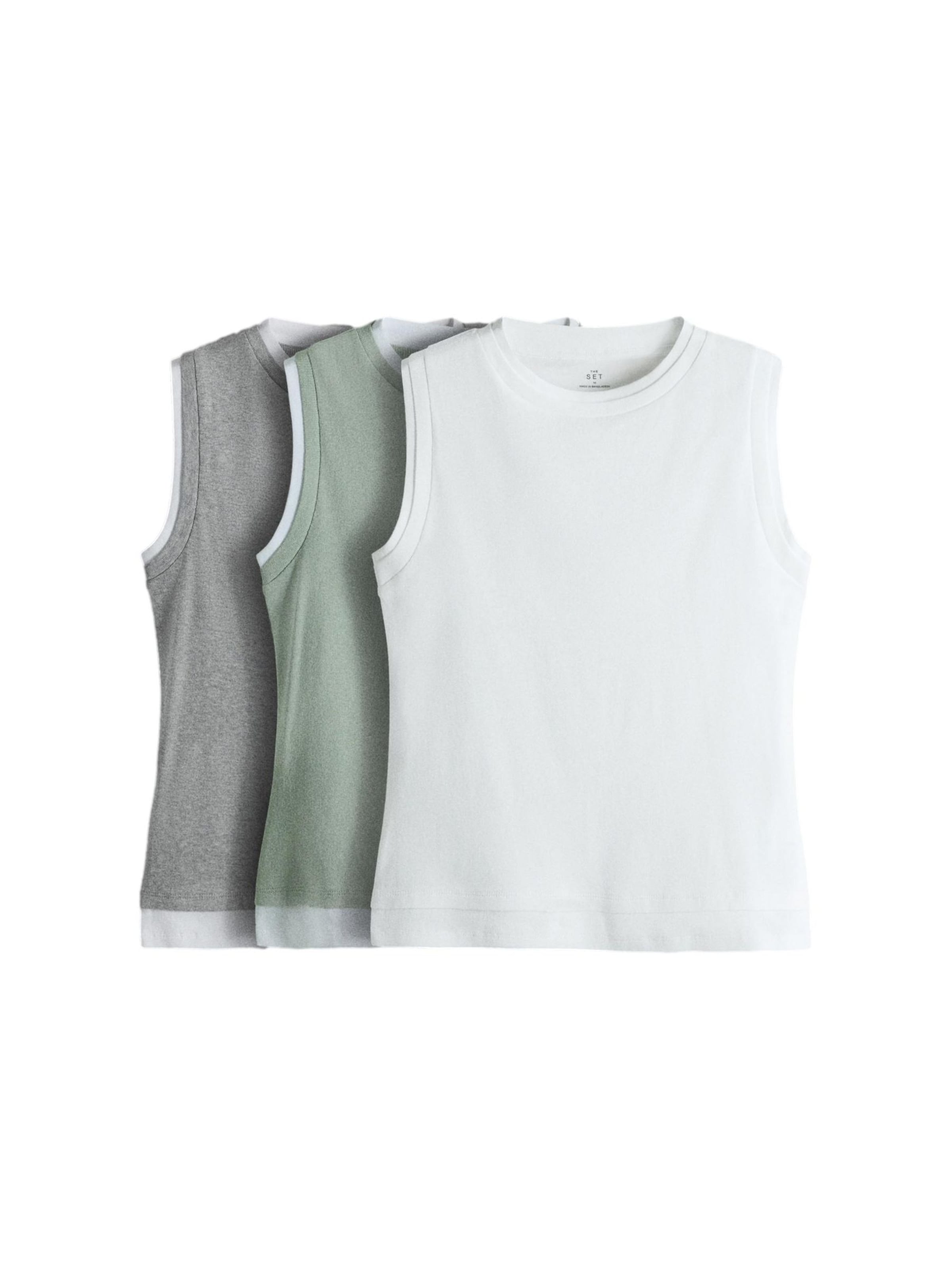 The Set Shirt in Grijs: voorkant