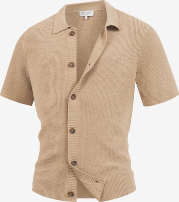 Vestes en maille 'Daxmark' INDICODE JEANS en beige : devant