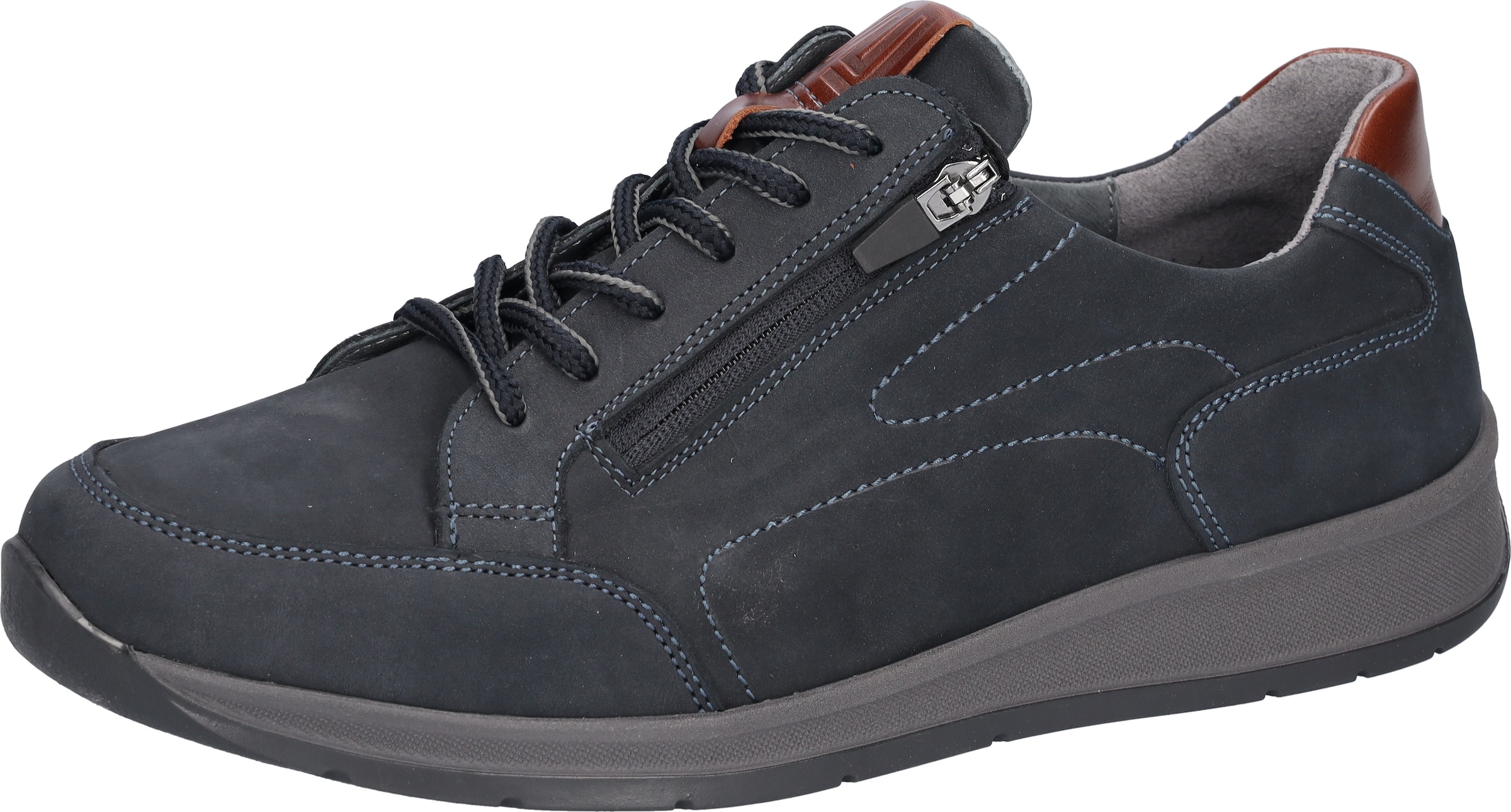 WALDLÄUFER Athletic Lace-Up Shoes in Grey: front