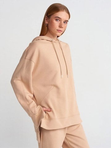 Sweat-shirt 'Sweatshirts' Dilvin en beige : devant