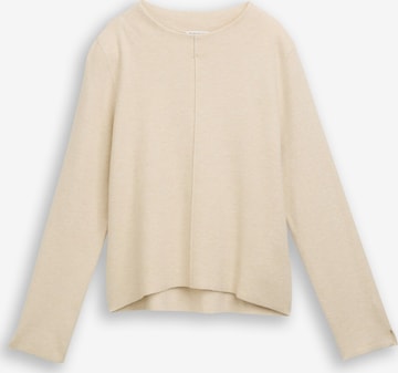 TOM TAILOR Sweater in Beige: front