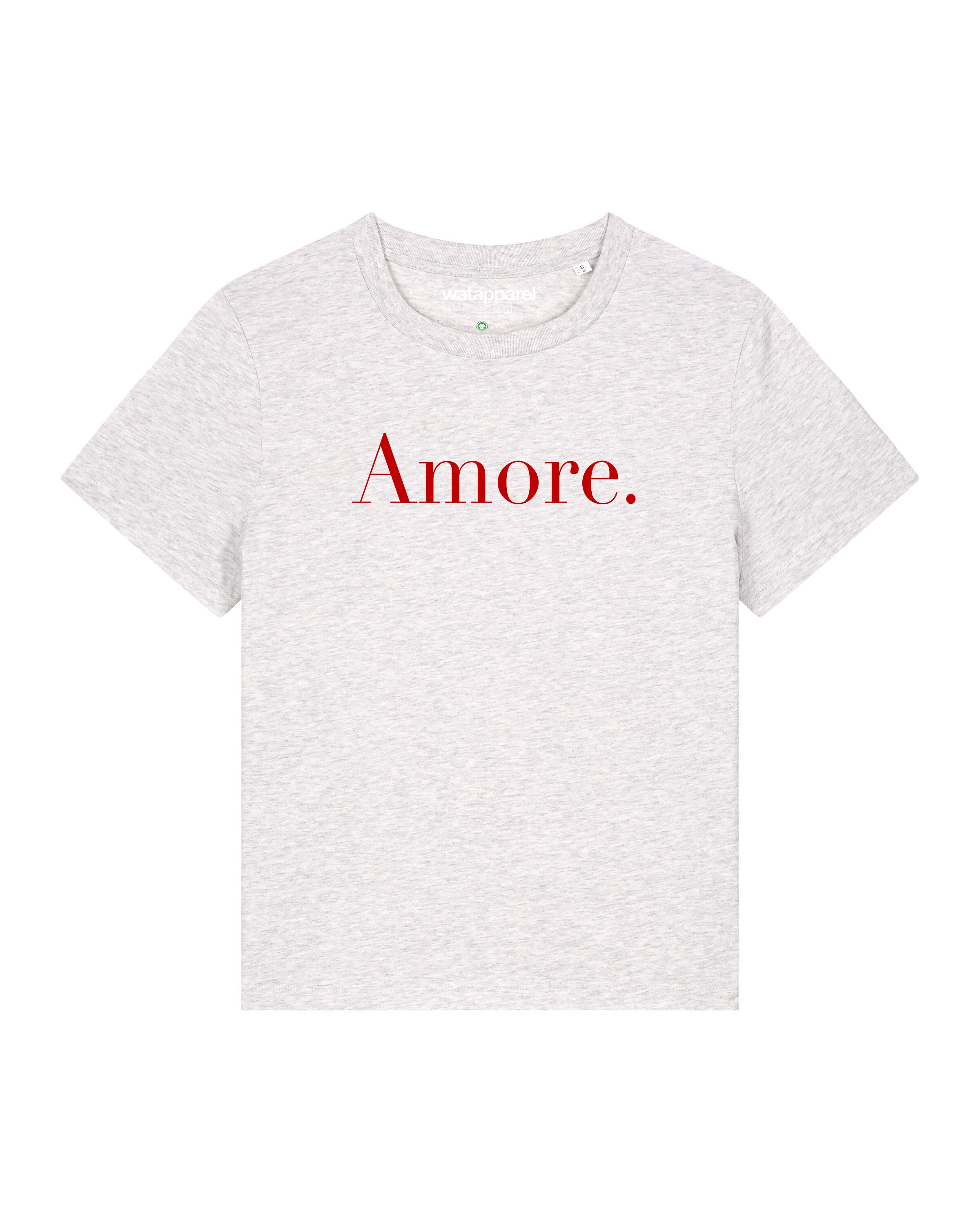 Watapparel T-Shirt ' Amore ' in Weiß: Vorderseite