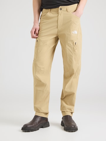 THE NORTH FACE Обычный Штаны в спортивном стиле 'EXPLORATION' в Зеленый: спереди