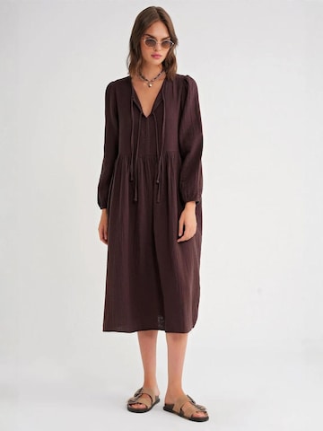 Robe 'Midi' MixRay en marron