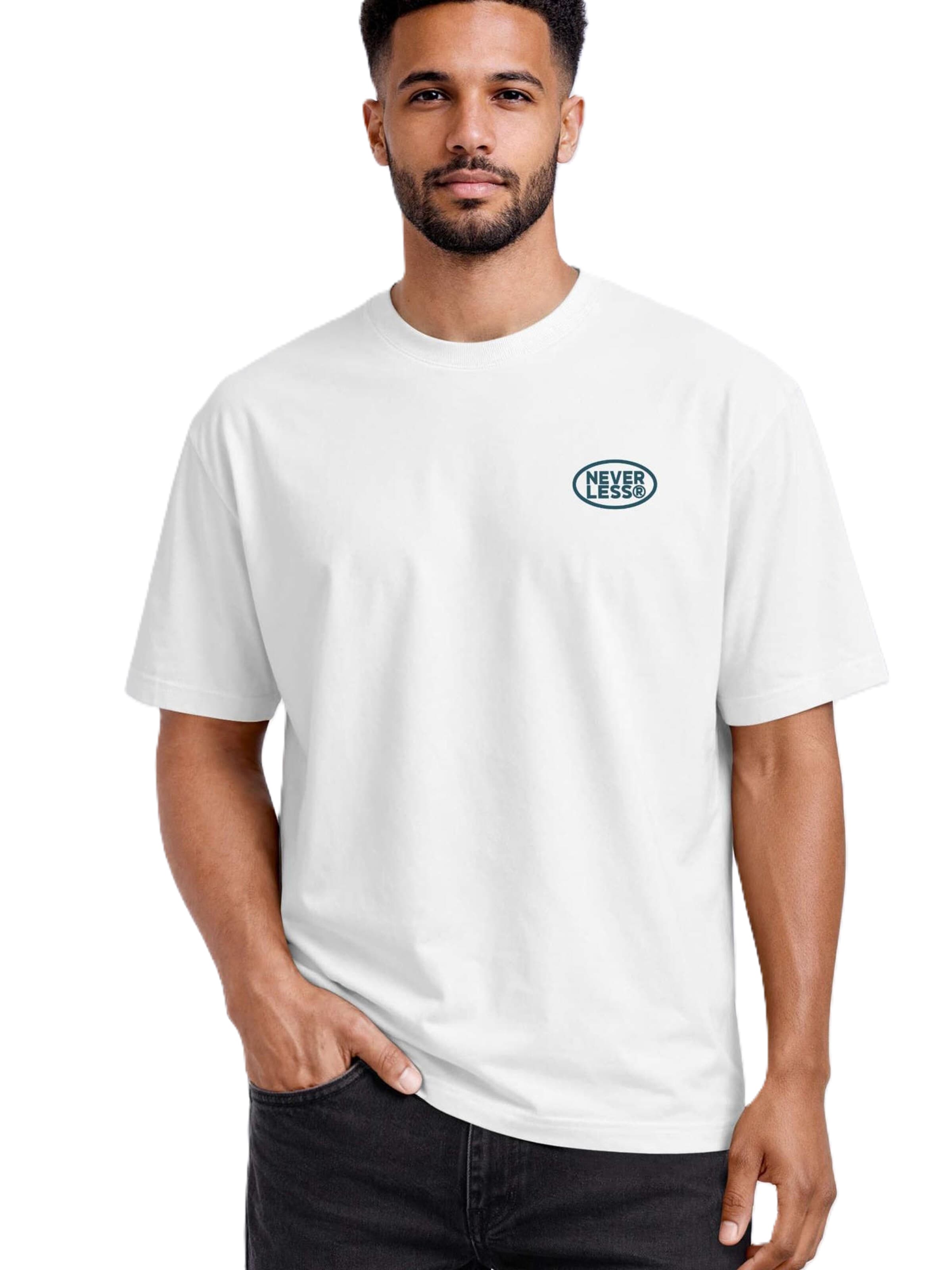 Neverless Shirt 'Summer Division' in White: front
