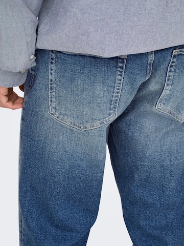Only & Sons Baggy Jeans 'Edge' in Blue