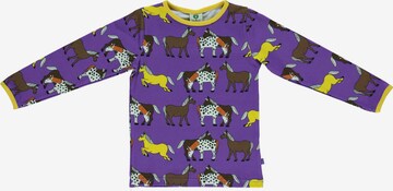 Småfolk Sweatshirt 'Horses' in Purple: front