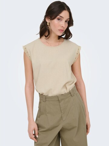 JDY Тениска 'JDYSAY' в бежово