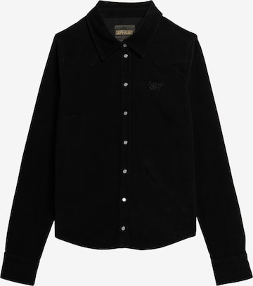 Superdry Blouse in Zwart: voorkant